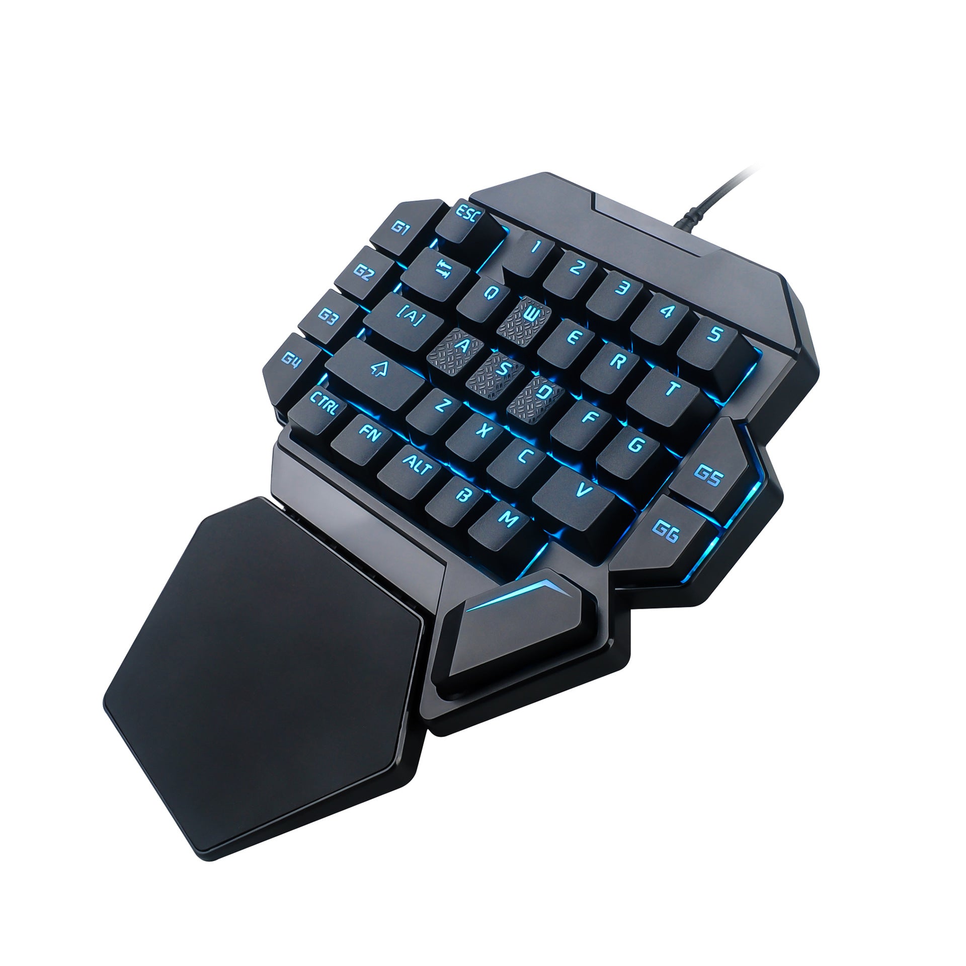 Teclado mecánico de una mano Eat Chicken Throne, teclado pequeño para zurdos, teclado externo para juegos móviles de eBay y Amazon.