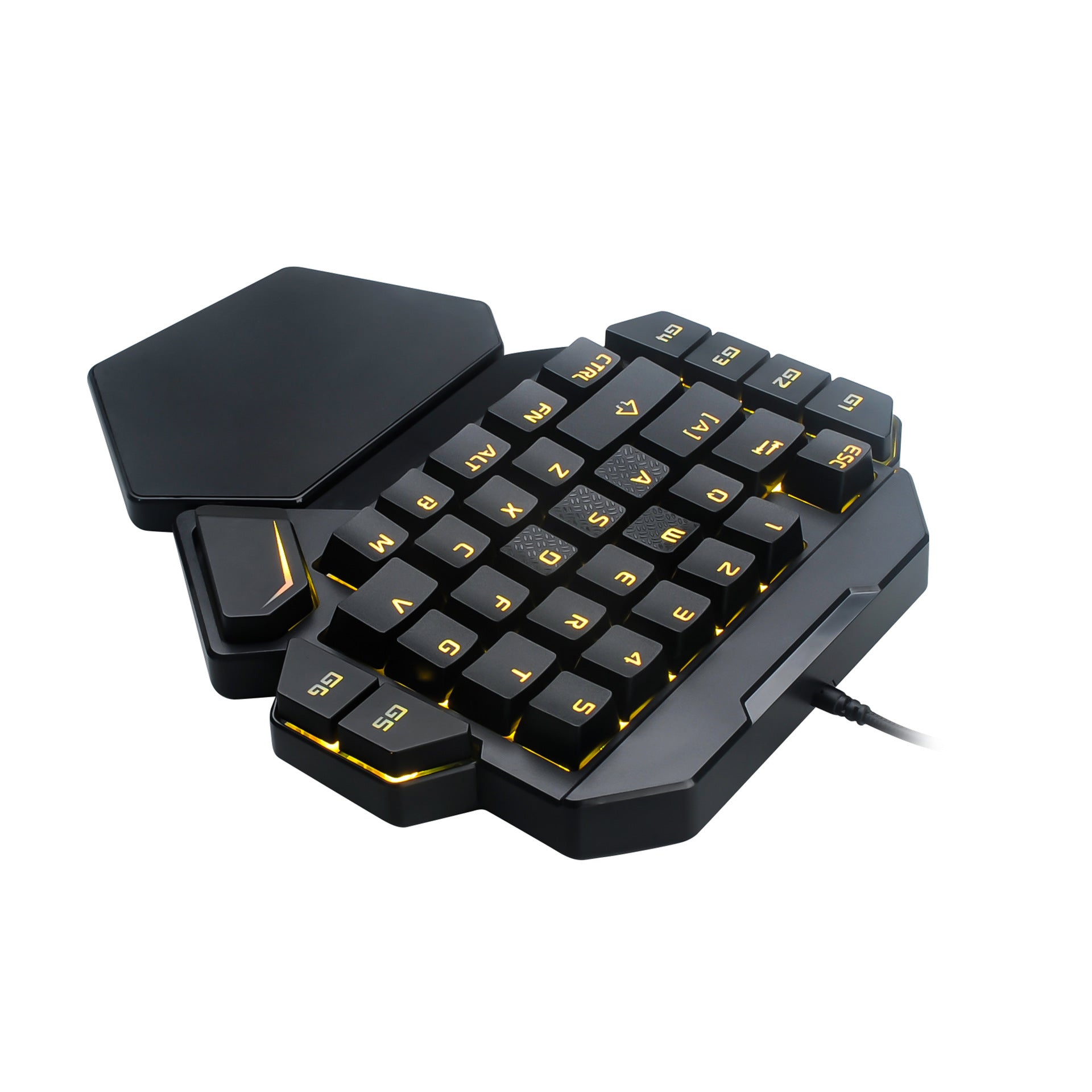 Teclado mecánico de una mano Eat Chicken Throne, teclado pequeño para zurdos, teclado externo para juegos móviles de eBay y Amazon.