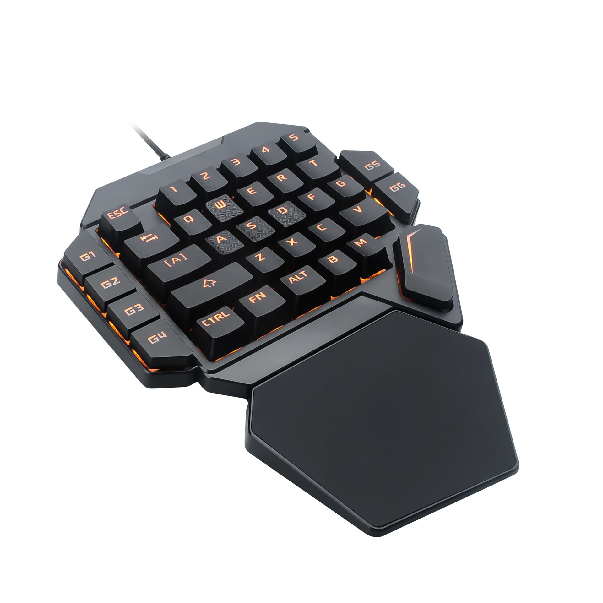 Teclado mecánico de una mano Eat Chicken Throne, teclado pequeño para zurdos, teclado externo para juegos móviles de eBay y Amazon.