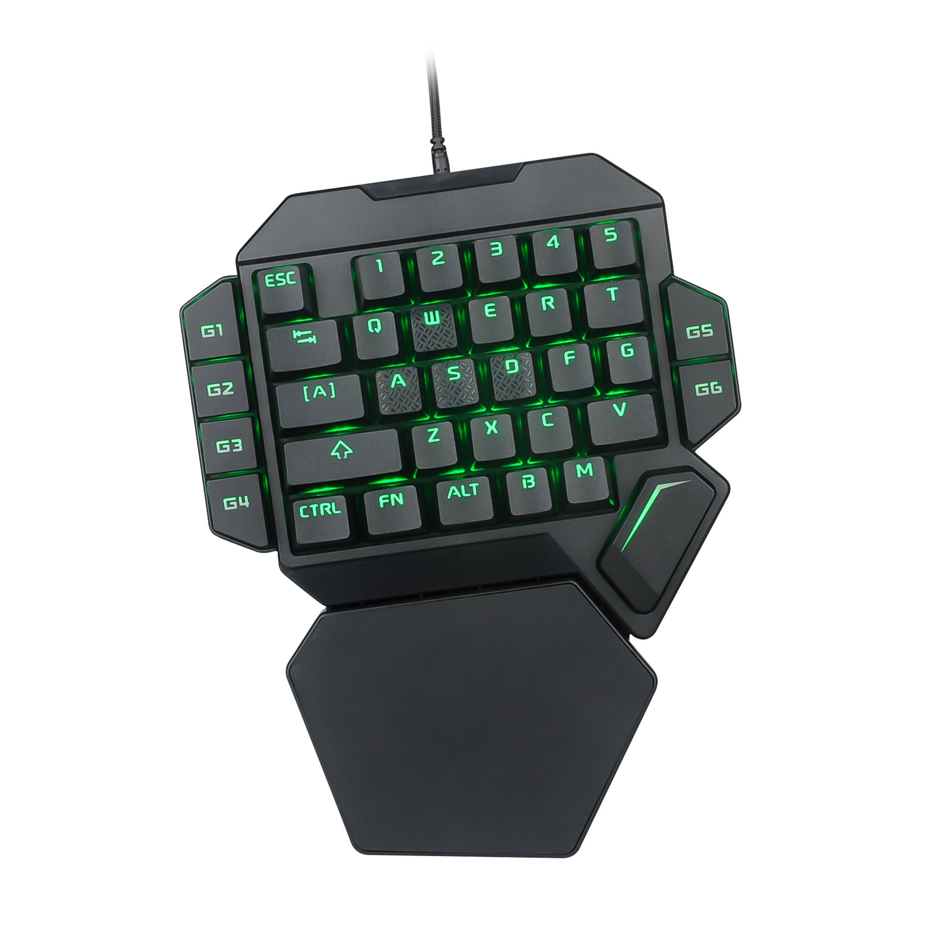 Teclado mecánico de una mano Eat Chicken Throne, teclado pequeño para zurdos, teclado externo para juegos móviles de eBay y Amazon.