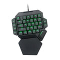 Teclado mecánico de una mano Eat Chicken Throne, teclado pequeño para zurdos, teclado externo para juegos móviles de eBay y Amazon.