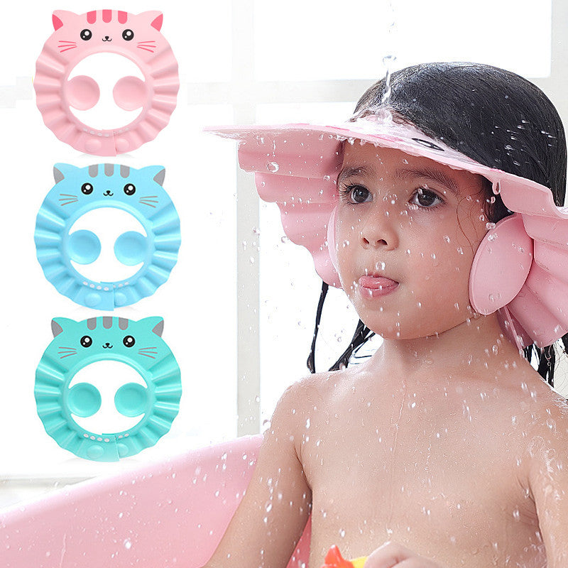 Champú para bebés, gorro de ducha impermeable para el cabello, protección auditiva para hombres y mujeres