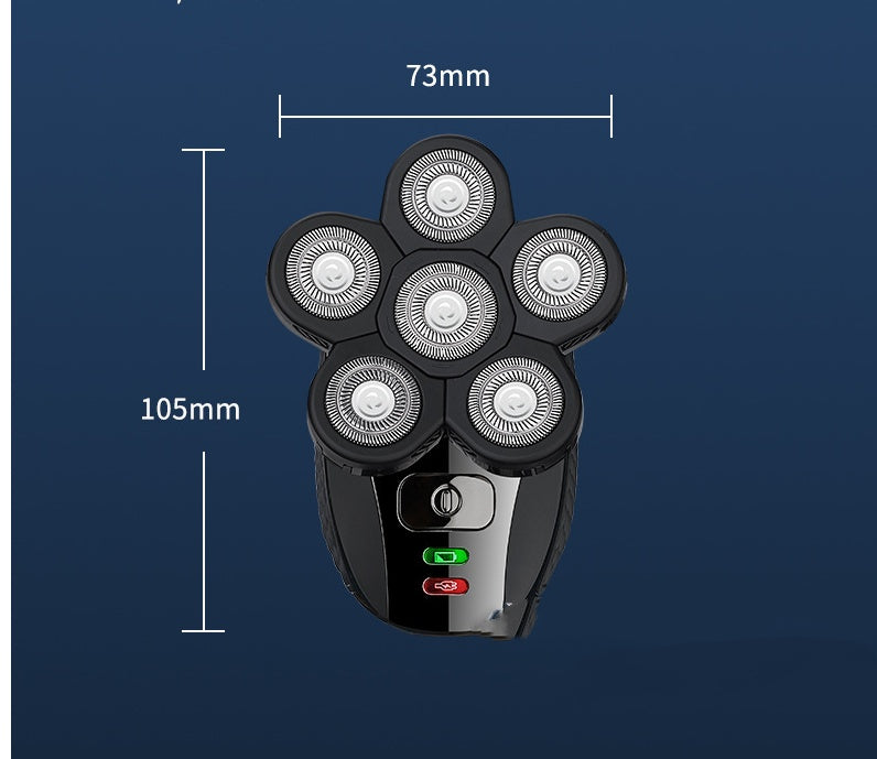 Afeitadora eléctrica recargable para hombre, cortadora de barba y cortapelos