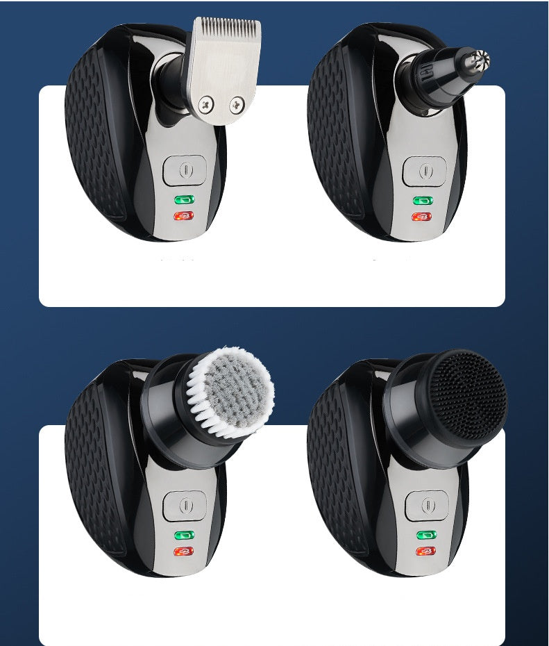 Afeitadora eléctrica recargable para hombre, cortadora de barba y cortapelos