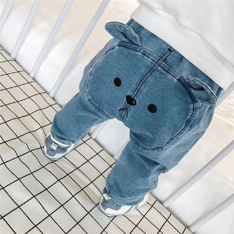 Pantalones de bebé de moda Pantalones de mezclilla para bebé niño niña