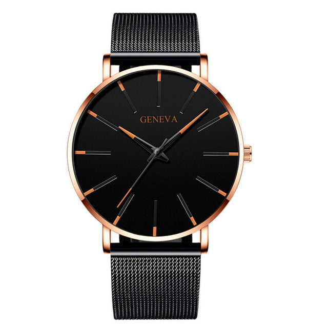 Business Net Belt Quartz Watch