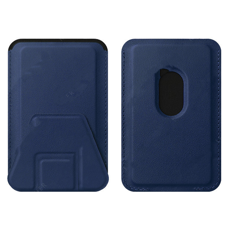 Soporte para teléfono móvil, tarjetero, tarjetero plegable, adhesivo para tarjetas, tarjetero magnético multifuncional.