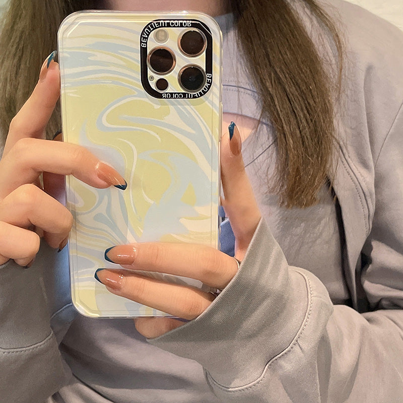 Funda de silicona para teléfono Matcha Green Side para mujer, con protección anticaídas y todo incluido
