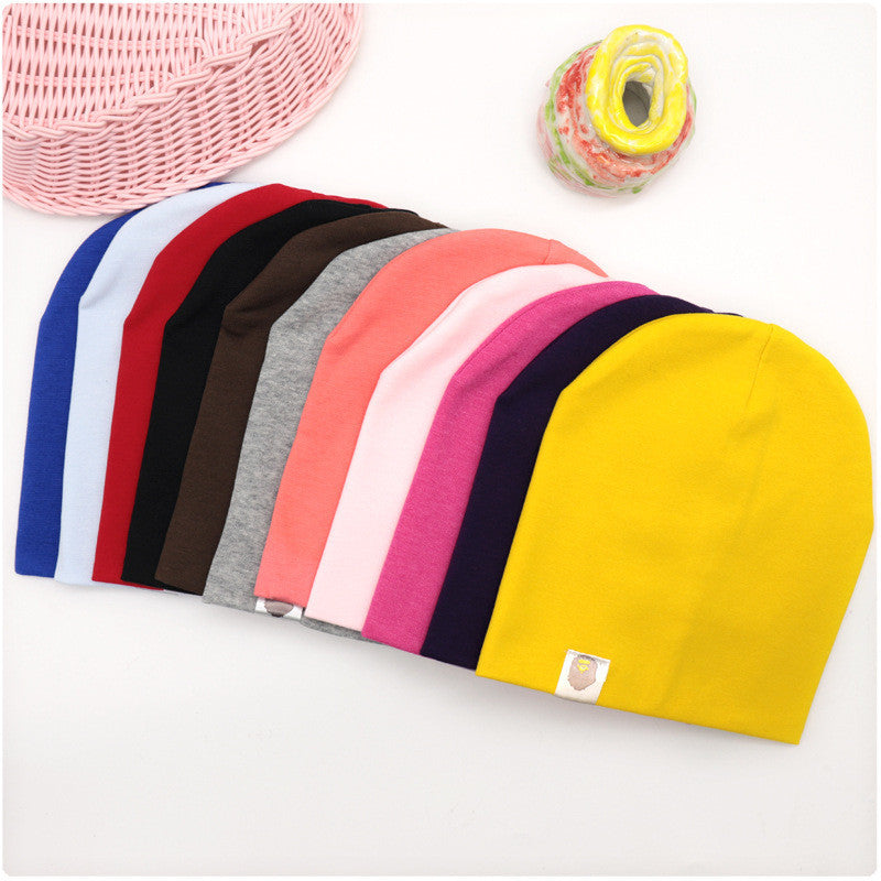 Gorros gruesos de punto de algodón para bebé, gorros de primavera y otoño para bebé.