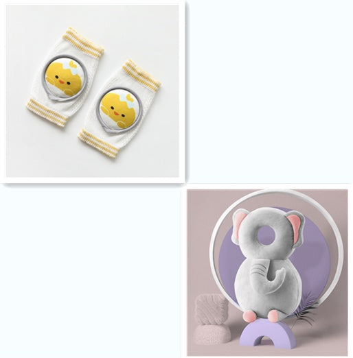 Rodilleras para bebé, accesorios de dibujos animados, coderas para muñecas, juego de aprendizaje para bebés