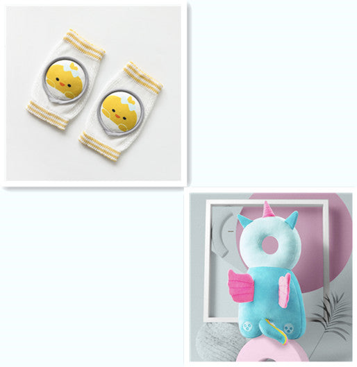 Rodilleras para bebé, accesorios de dibujos animados, coderas para muñecas, juego de aprendizaje para bebés