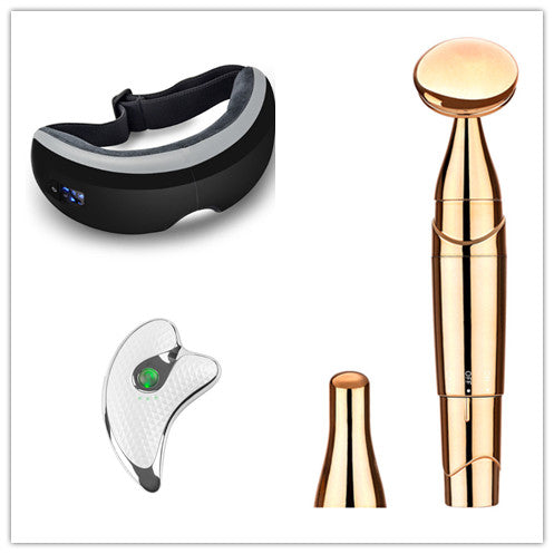 Masajeador de ojos con música Bluetooth, compresa caliente a presión de aire, ojeras, cuidado de los ojos