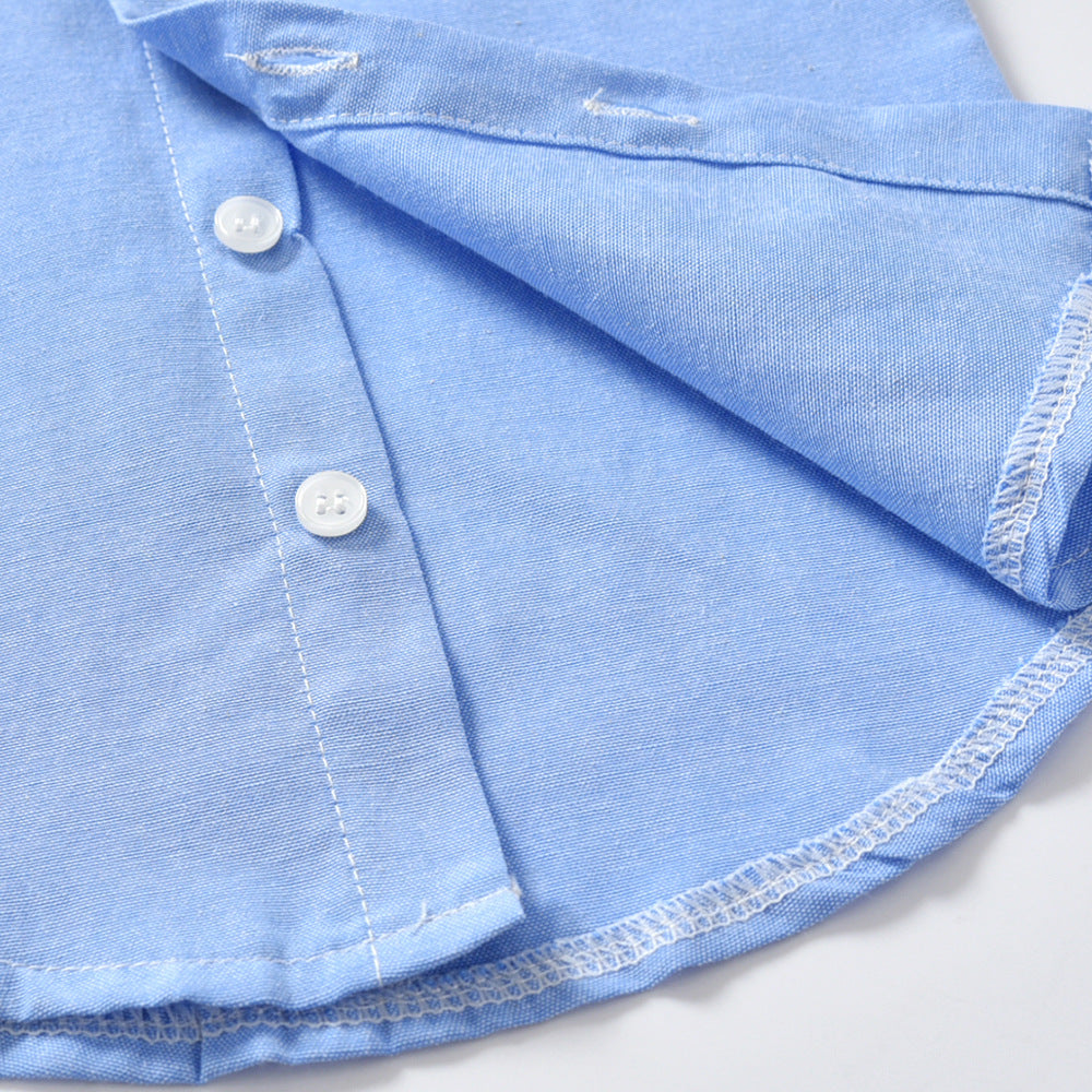 Traje de caballero con pechera y manga larga para niño con pajarita