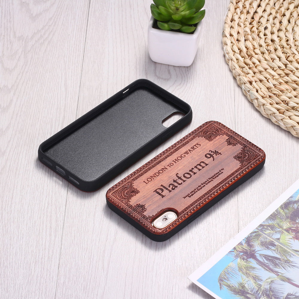 Funda de madera para teléfono