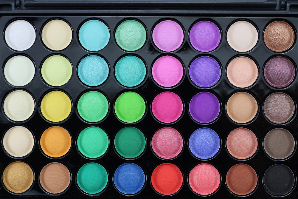 Paleta de maquillaje con purpurina de 40 colores a prueba de agua