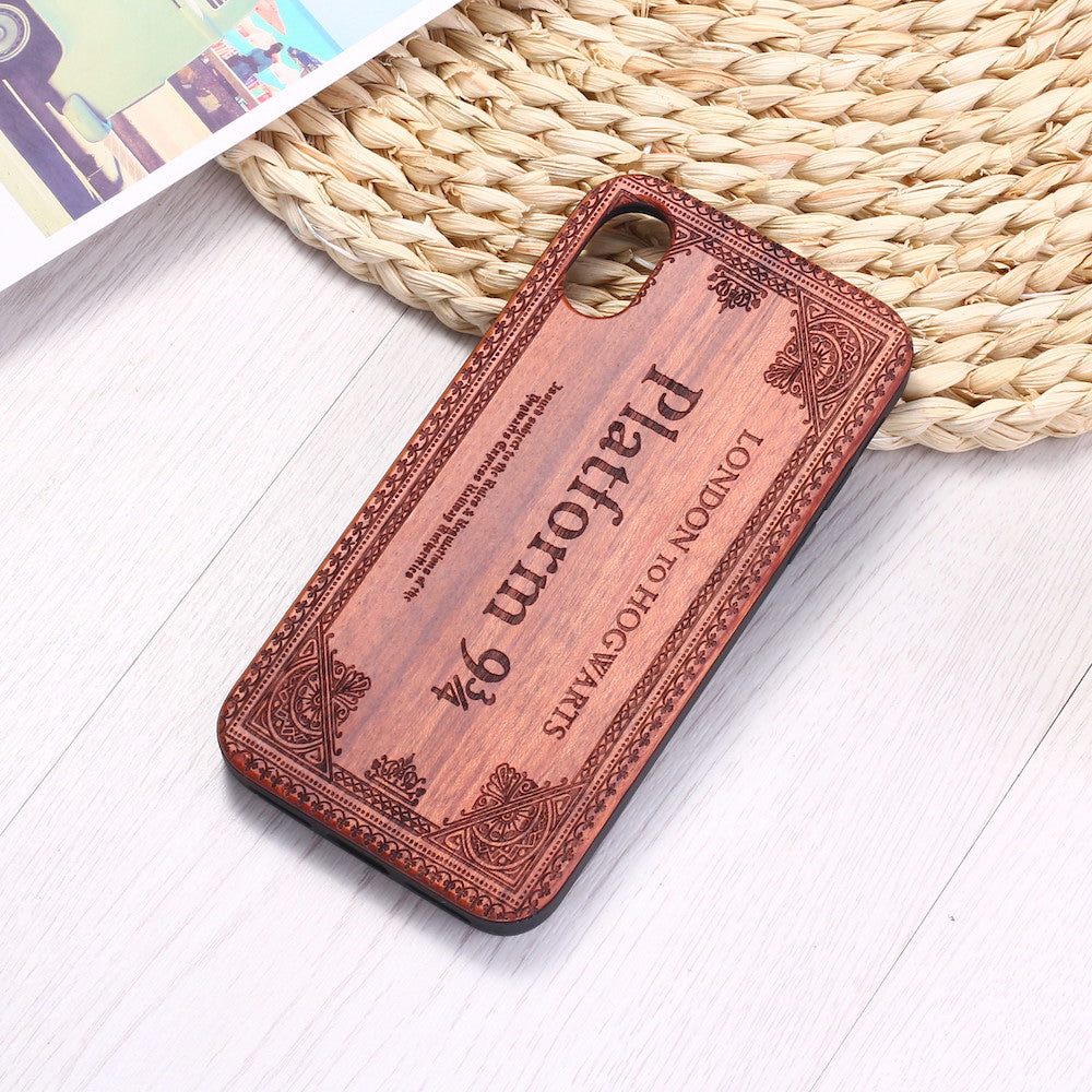 Funda de madera para teléfono
