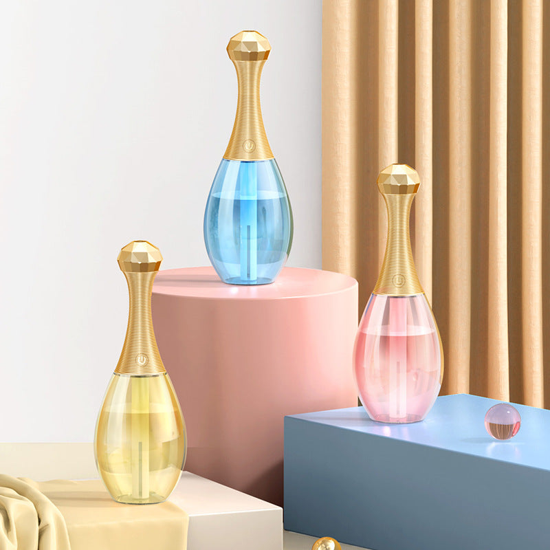 Mini humidificador USB portátil y silencioso con botella de perfume