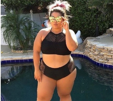 Sexy Split Bikini Set Women Halter Neck Two Piece Swimsuit Summer