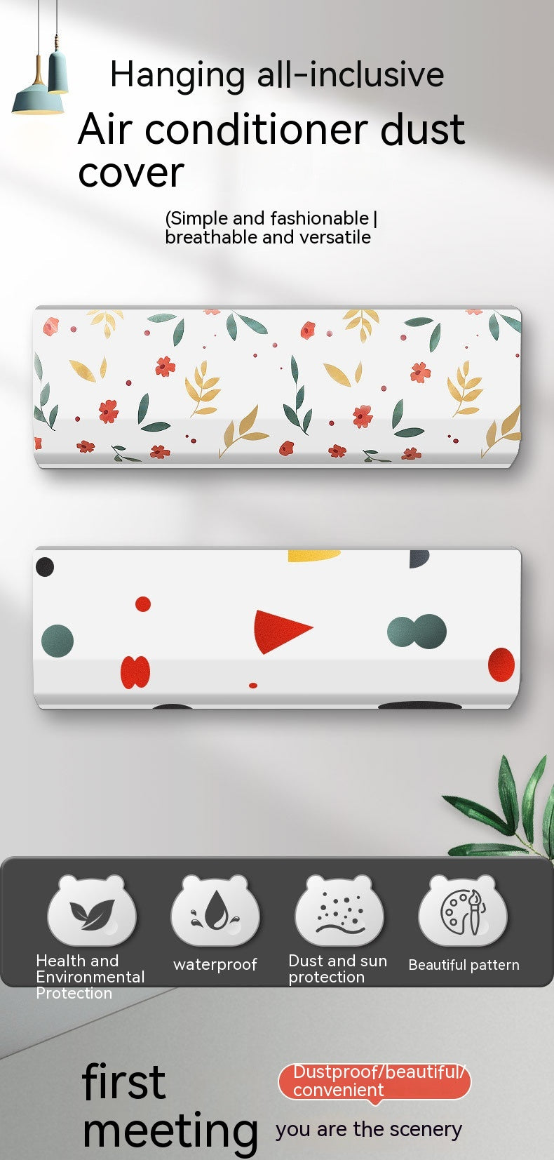 Funda protectora universal para aire acondicionado, todo incluido