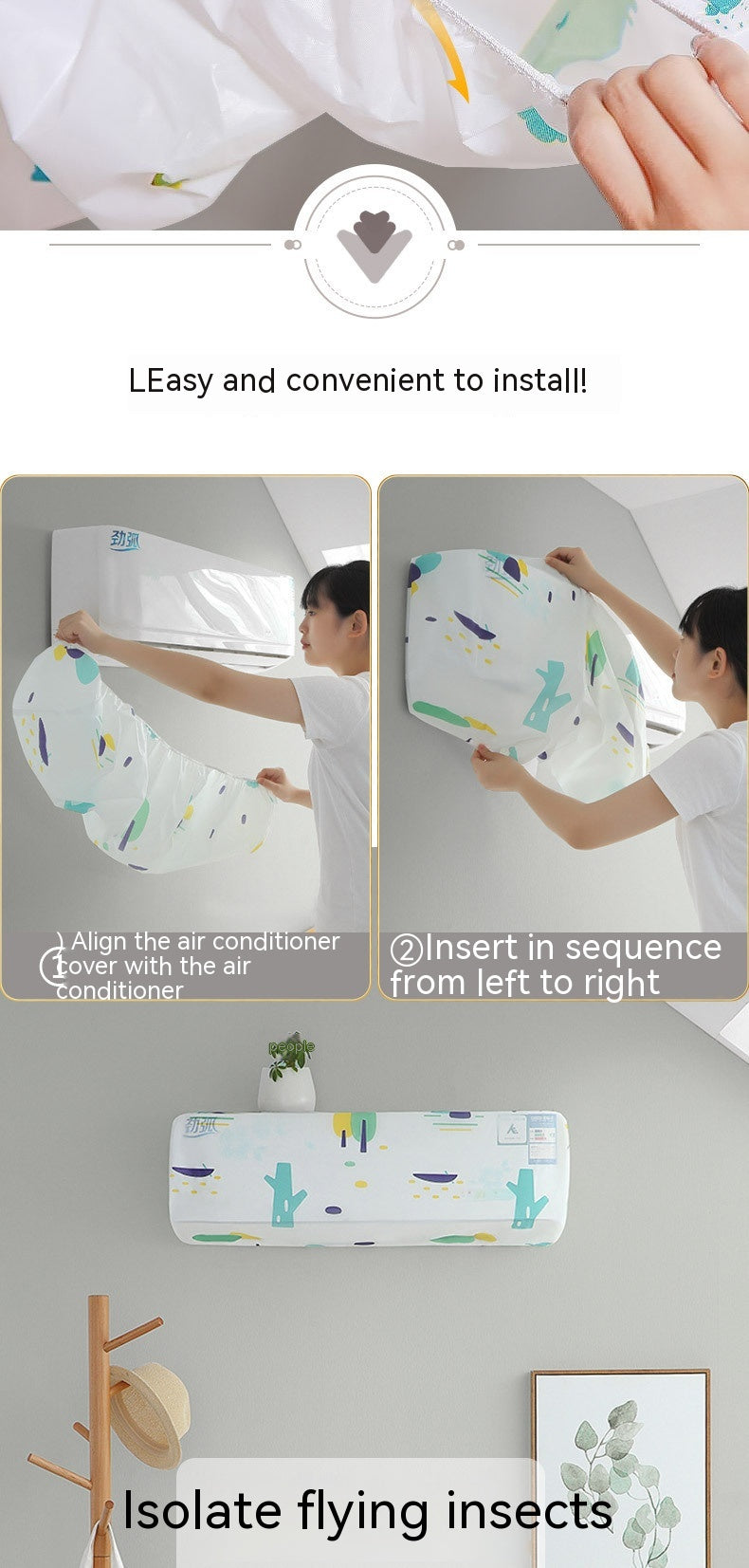 Funda protectora universal para aire acondicionado, todo incluido