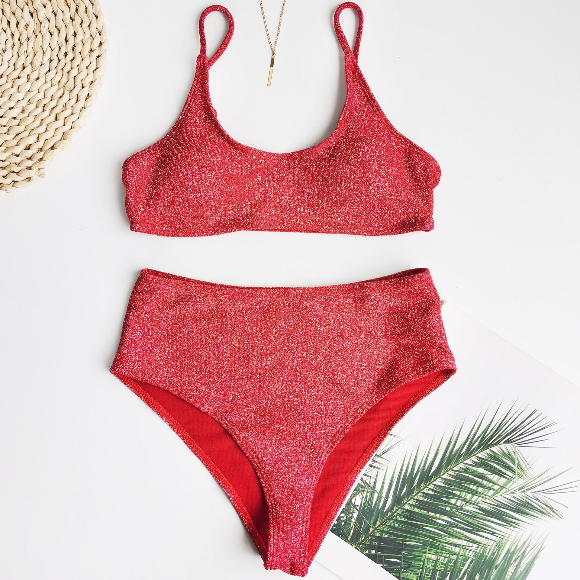 Bikini split swimsuit Women Two Piece Swimsuit Beach Vacation Summer