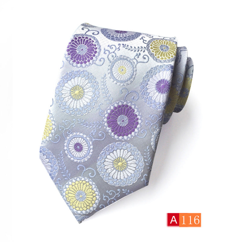 Corbata de jacquard de poliéster para hombre, informal y formal