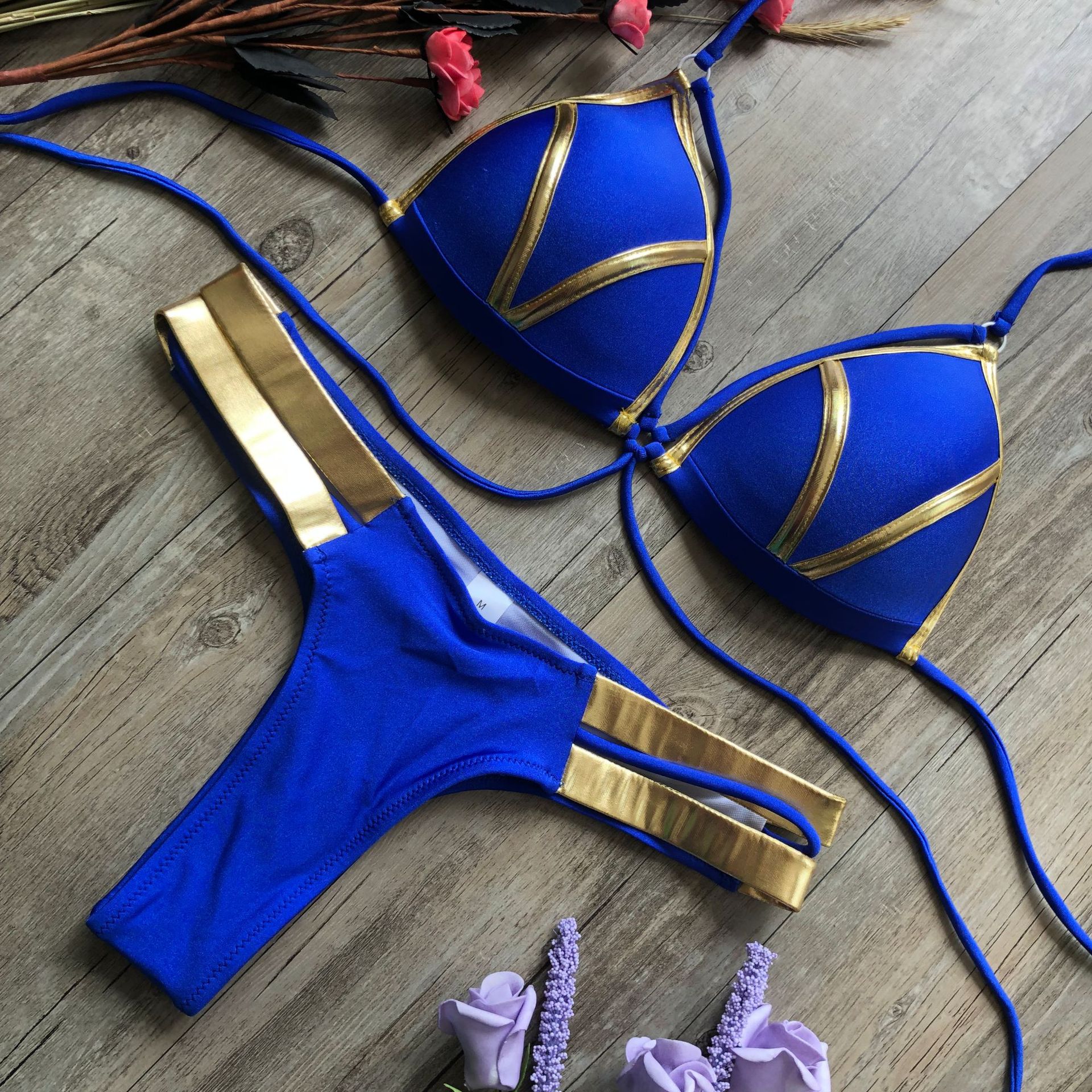 Bronzing bikini Women Two Piece Swimsuit Beach Vacation Summer