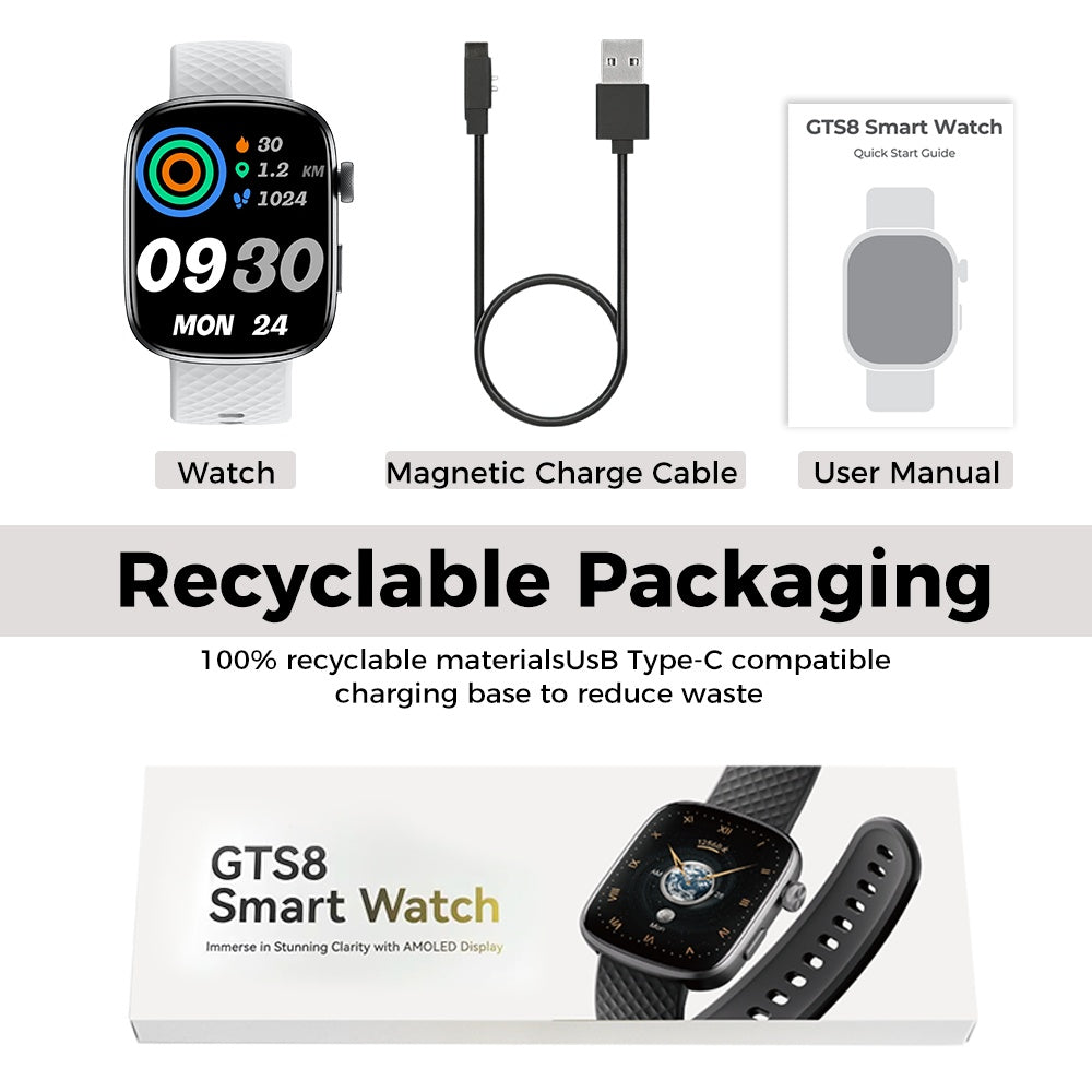 Reloj inteligente de 1,95 pulgadas con monitor de actividad física y múltiples modos de ejercicio.