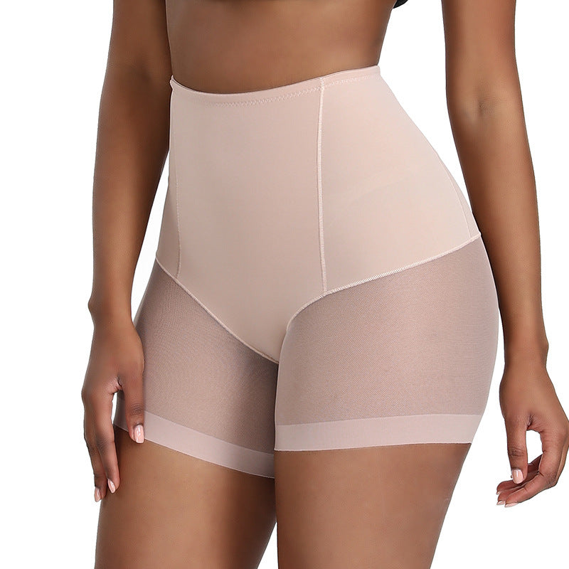 Pantalones de control de abdomen de tiro medio para mujer, ultrafinos, que se ajustan a la cintura, estilo bóxer