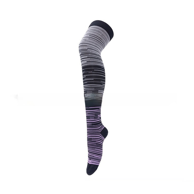 New Outdoor Elastic Sports Running Cycling Long Compression Socks