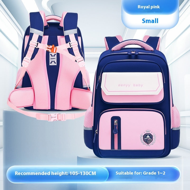 Mochila infantil con protección para la columna vertebral, impermeable, de tela Oxford de gran capacidad