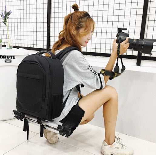 Mochila impermeable personalizada para cámara y portátil, nueva. 