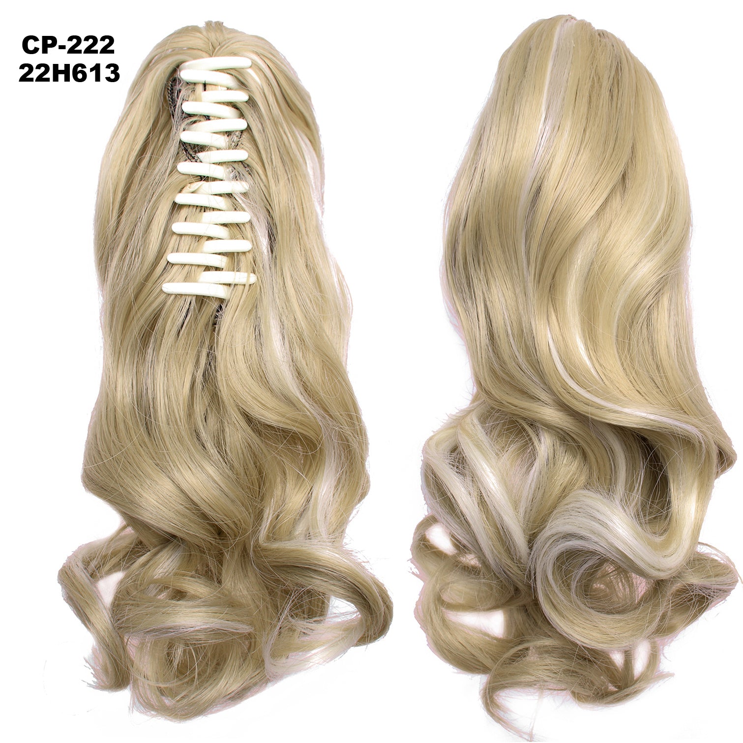 Cola de caballo ondulada larga, envuelta alrededor de la cola de caballo, con clip, tocado, postizo gris, extensiones naturales