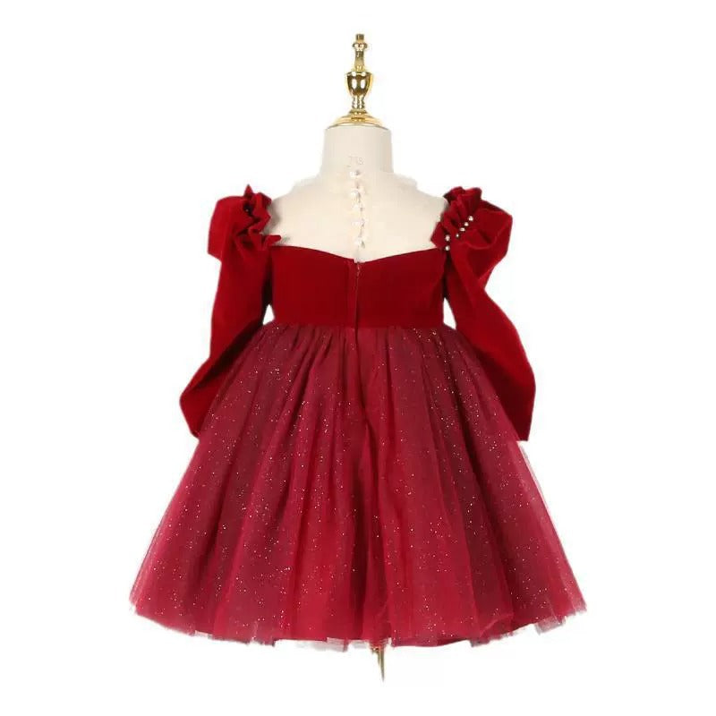 Vestido largo de princesa para niñas