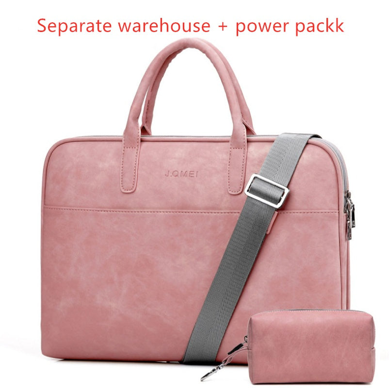 Bolso para portátil de piel sintética para mujer