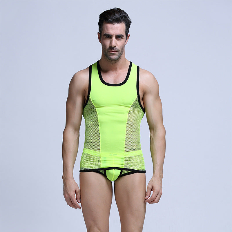 Chaleco deportivo sin mangas de color liso de verano para hombre, ideal para fitness y ocio.