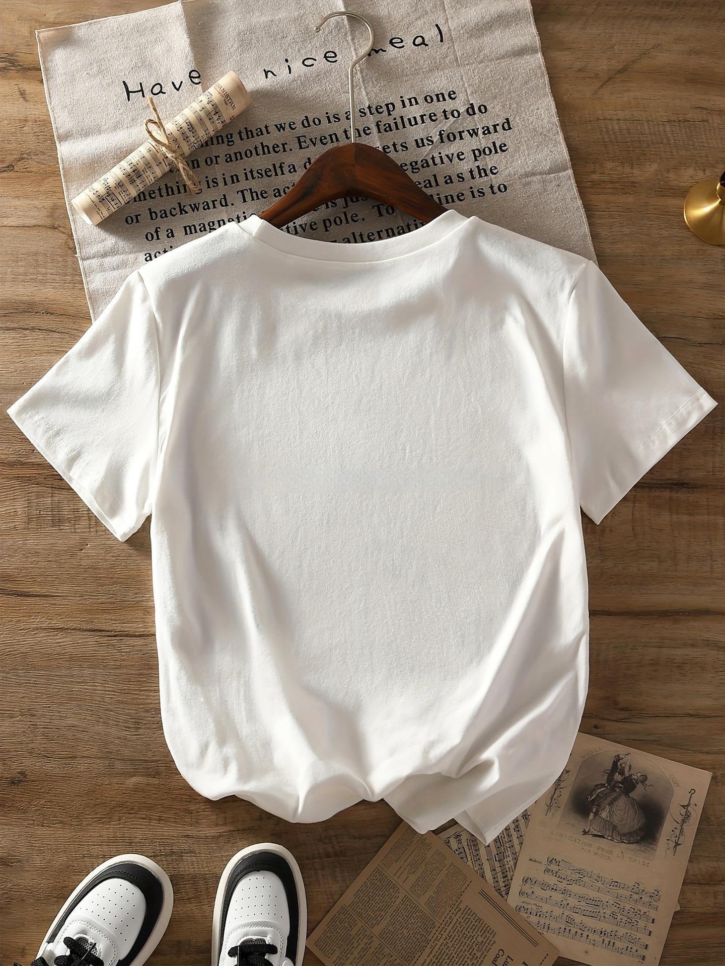 Marine Life Turtle Shell Breathable Printed Crew Neck Short Sleeve T Shirt Top