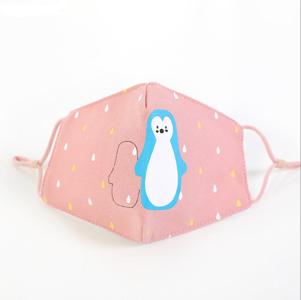 Mascarilla facial de algodón de cartón para niños y adultos