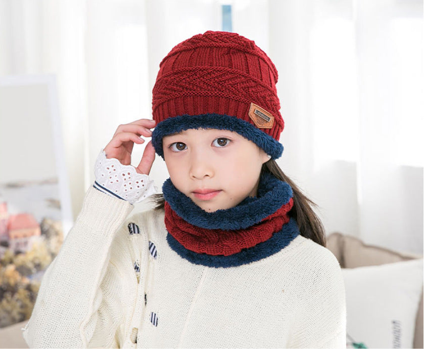 Gorro de punto cálido para niños