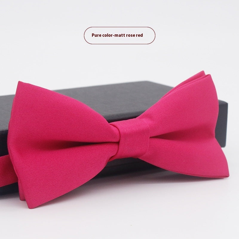 Corbata de lazo para novio, de color liso, para boda, negocios, informal, para hombre