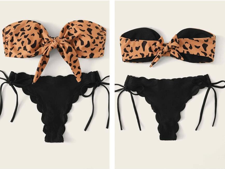 Women's split swimwear Women Two Piece Swimsuit Beach Vacation Summer