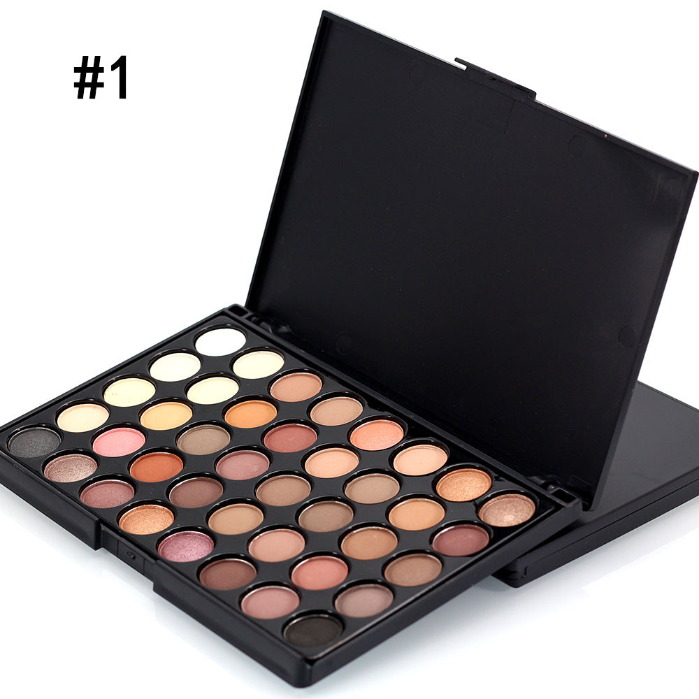 Paleta de maquillaje con purpurina de 40 colores a prueba de agua