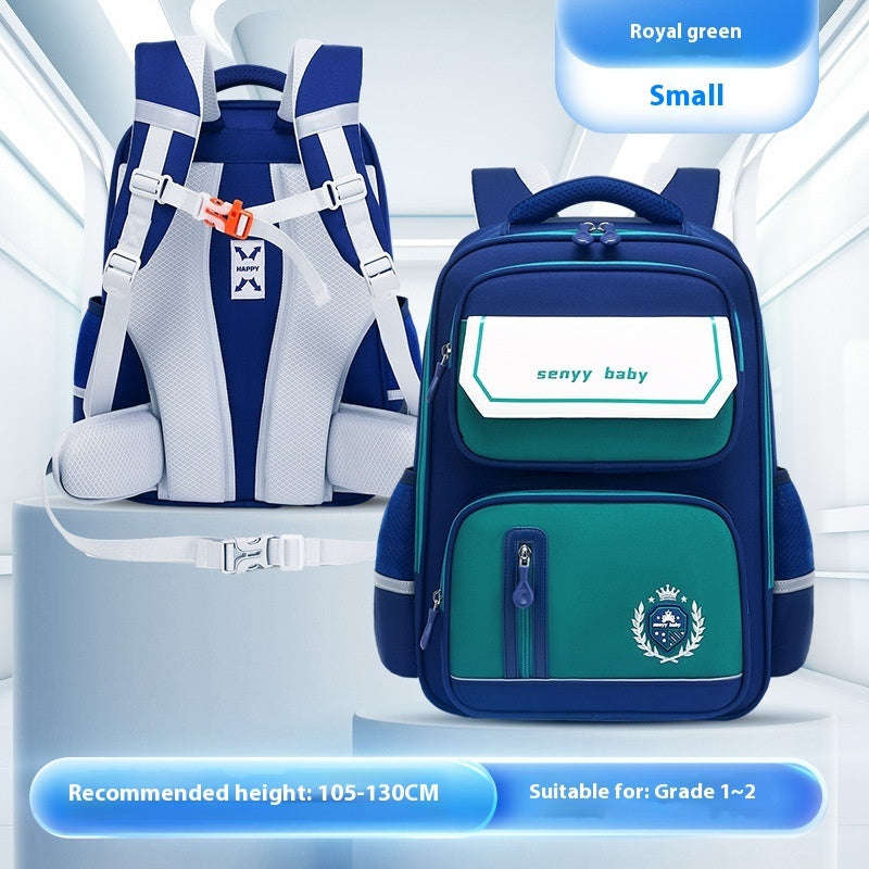 Mochila infantil con protección para la columna vertebral, impermeable, de tela Oxford de gran capacidad