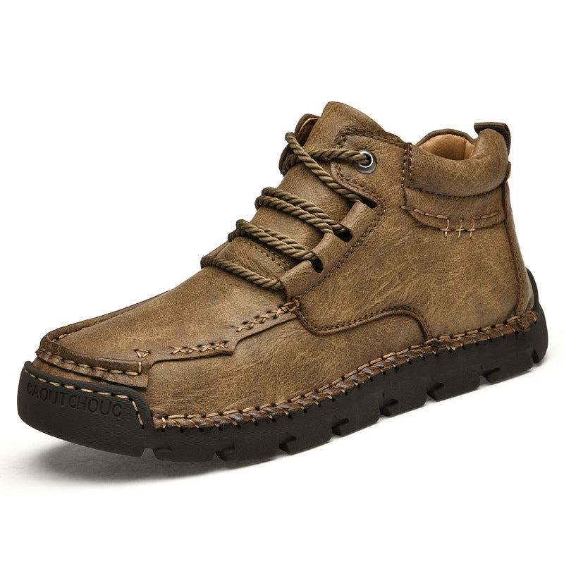 Zapatos casuales retro de terciopelo y algodón cálidos para hombre