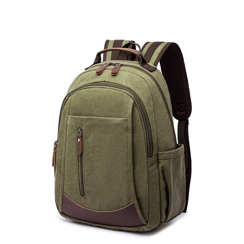 Trendy Solid Color Mens Backpack With Large Capacity