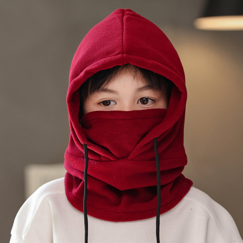 Gorro, bufanda y mascarilla engrosados ​​todo en uno con protección para los oídos que te mantienen abrigado y bloquean el viento.