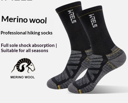 Calcetines altos de lana para senderismo y running para hombre y mujer