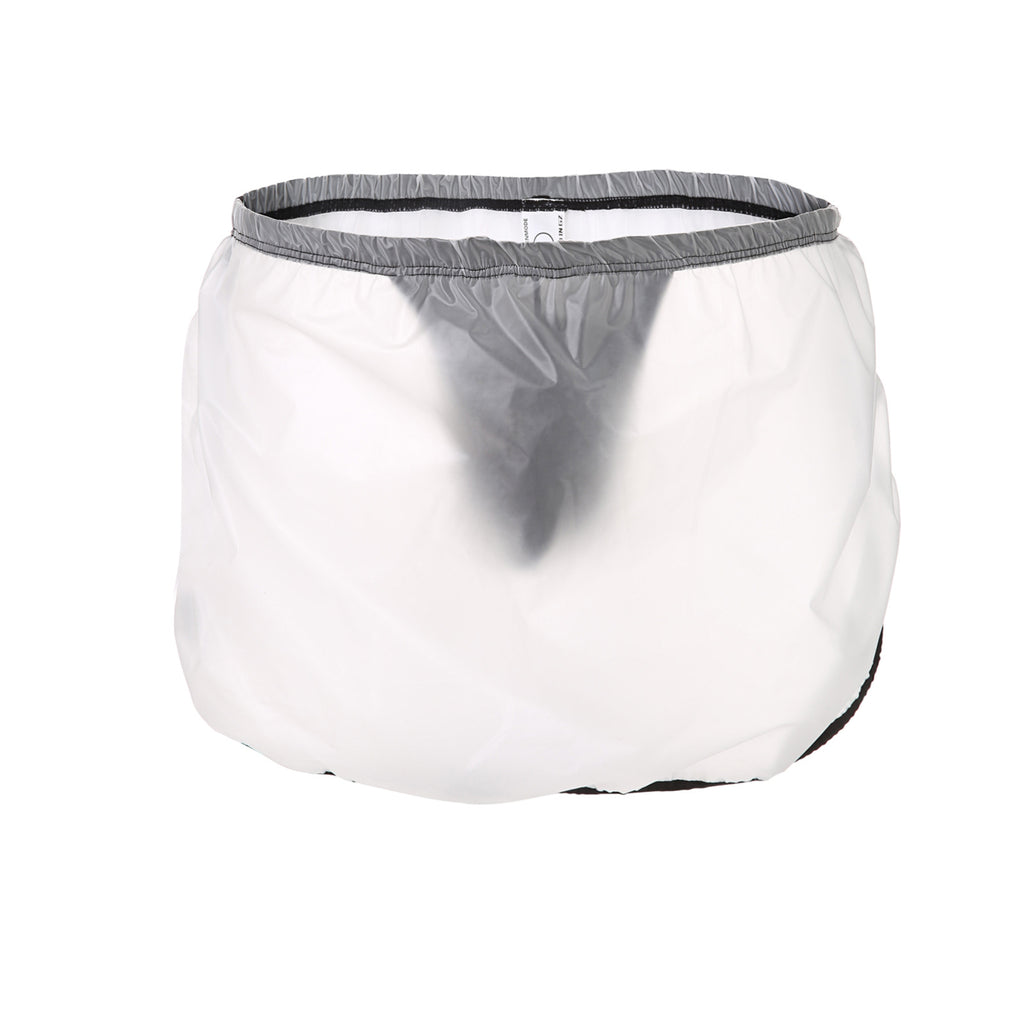 Falda bóxer dos en uno transparente y sexy para hombre