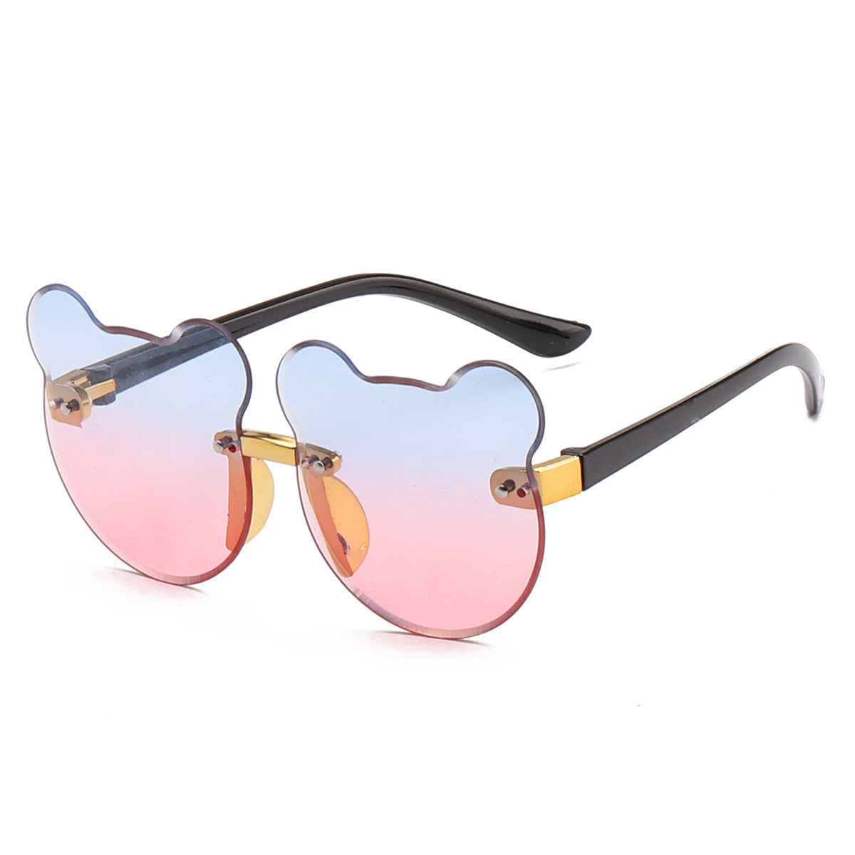 Gafas de sol para niños con orejas de gato y sin marco