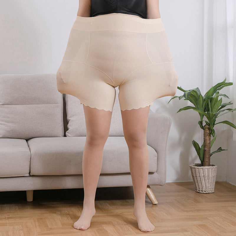 Pantalones de seguridad de seda helada antiexposición para mujeres con curvas